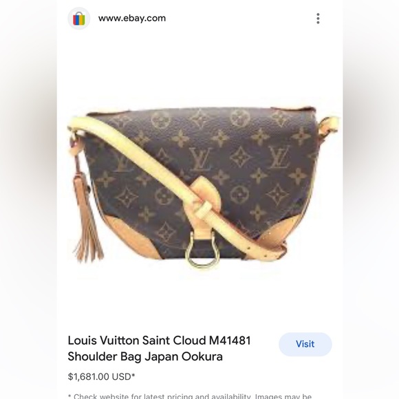 LOUIS VUITTON Saint Cloud NM MM - Picture 3 of 15